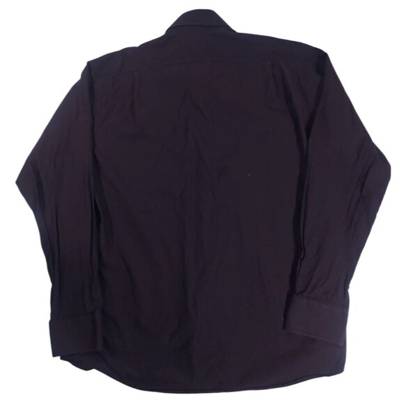 VTG 42 BALMAIN Paris Button Up Shirt Men’s Luxury Y2K Classic Long Sleeve Purple - Picture 3 of 4